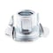 Prime-Line T-Nut, 4 Prongs, M8-1.25, Steel, Zinc Plated, 11 mm Barrel Ht, 10 PK 9078885 - alternate 1